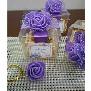 Escolha a quantidade l Kit Lembranças personalizadas l Aniversário l Casamento l 15 anos l Com Chaveirol Lilás l Roxo em Oferta na Shopee