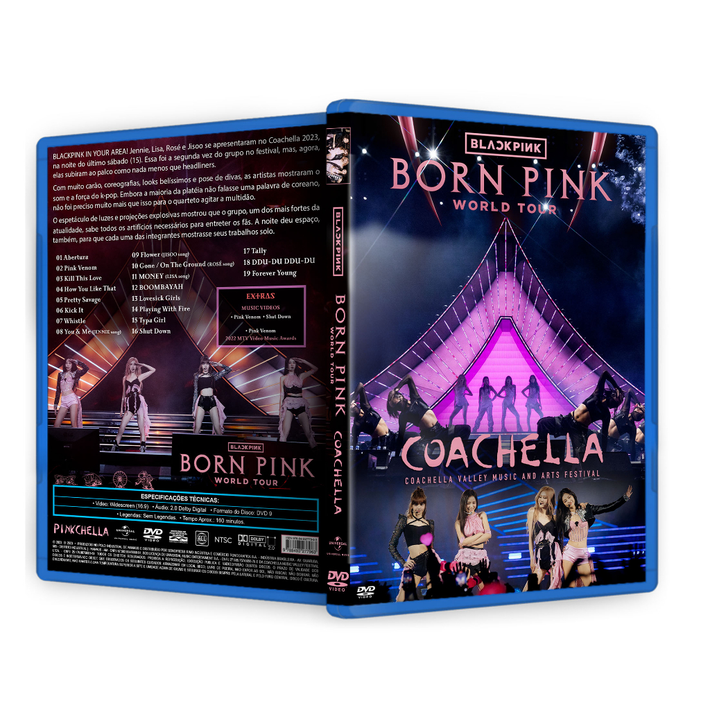 Blu-ray + DVD Blackpink no Coachella (Born Pink World Tour 2023