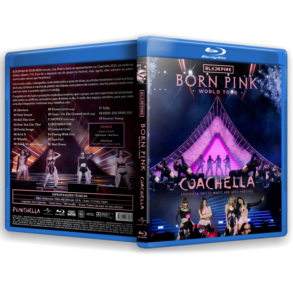 Blu-ray + DVD Blackpink no Coachella (Born Pink World Tour 2023