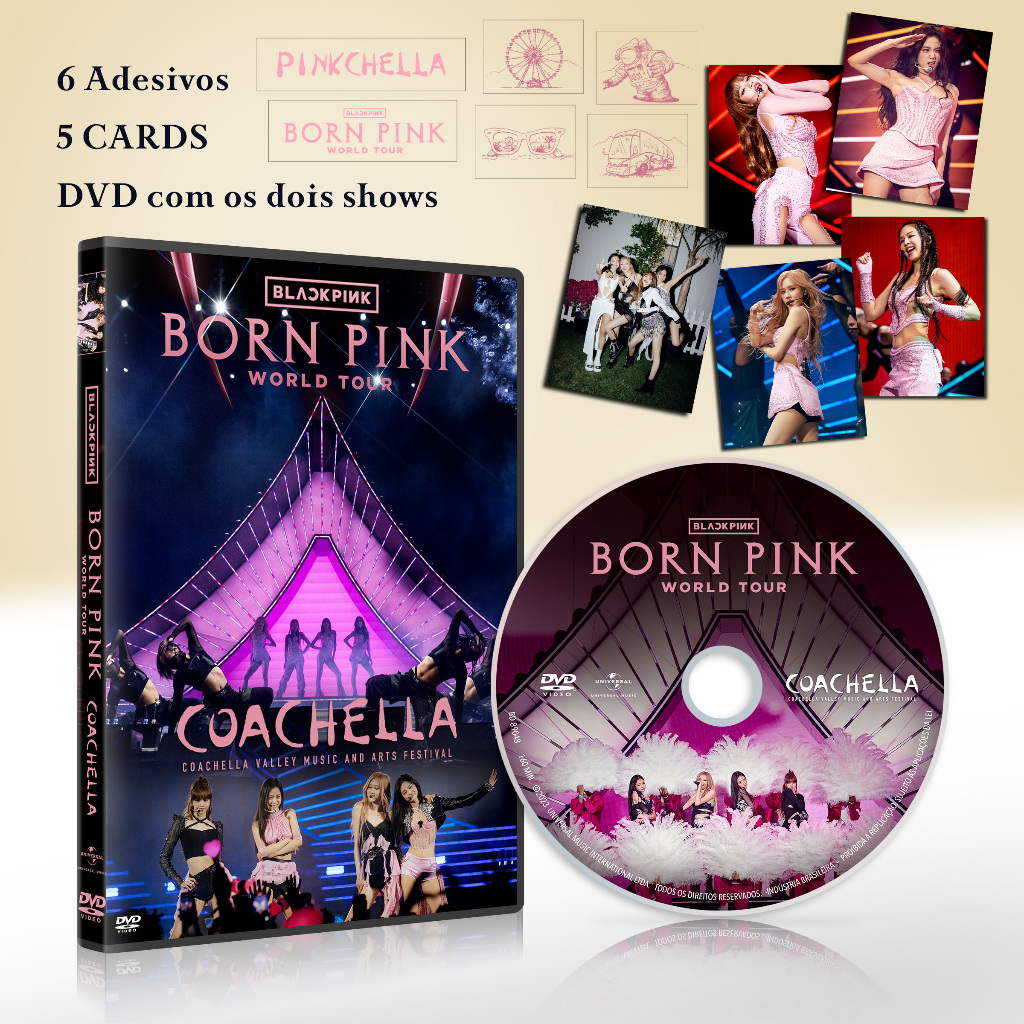 Blu-ray + DVD Blackpink no Coachella (Born Pink World Tour 2023