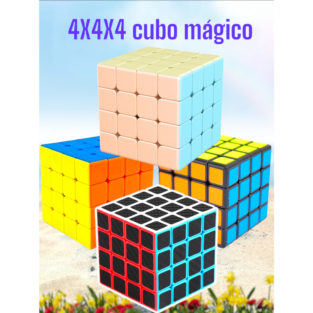 Cubo Mágico 4x4x4 Moyu Profissional original Lubrificado Regulado Envio  Imediato