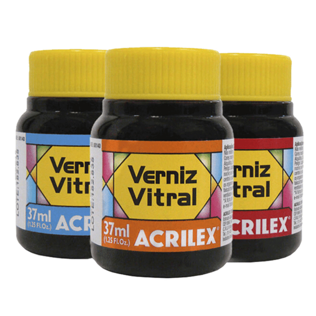 Tinta Verniz Vitral Acrilex 37ml Aerógrafo - 1 Potinho