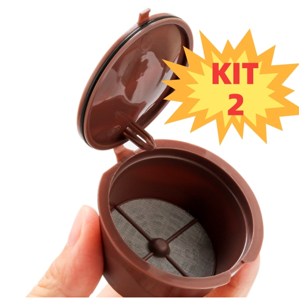 2 Cápsula Café Reutilizável Dolce Gusto Recarregável Refrescante Efectivo Promoção