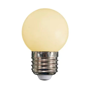 Kit 10 Lâmpada Bolinha Bulbo Led 1w E27 Branco - Decoração