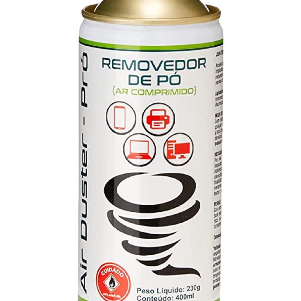 Ar Comprimido Aerossol Air Duster Pro 400ml 230g Implastec