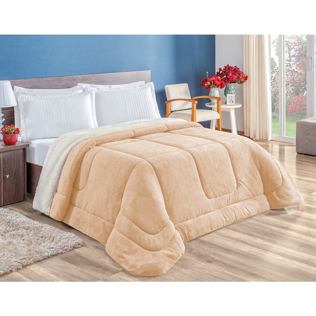 Coberdrom Cobertor Casal Queen Dupla Face 2,40m x 2,20m