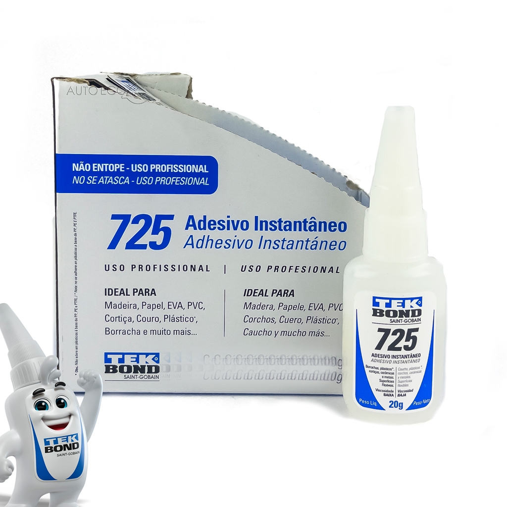 Cola Adesiva Instantânea Multiuso 725 - 20g Tek Bond | Shopee Brasil