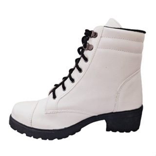 Bota Feminina Tratorada Coturno Salto Baixo Cano Curto Ref. 20/120