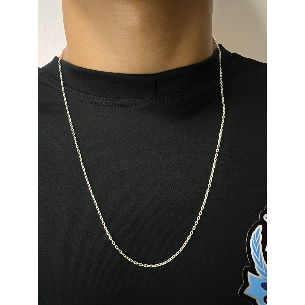 Corrente Cadeado 2mm PRATA LEGÍTIMA - 925