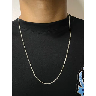 Corrente Cadeado 2mm PRATA LEGÍTIMA - 925