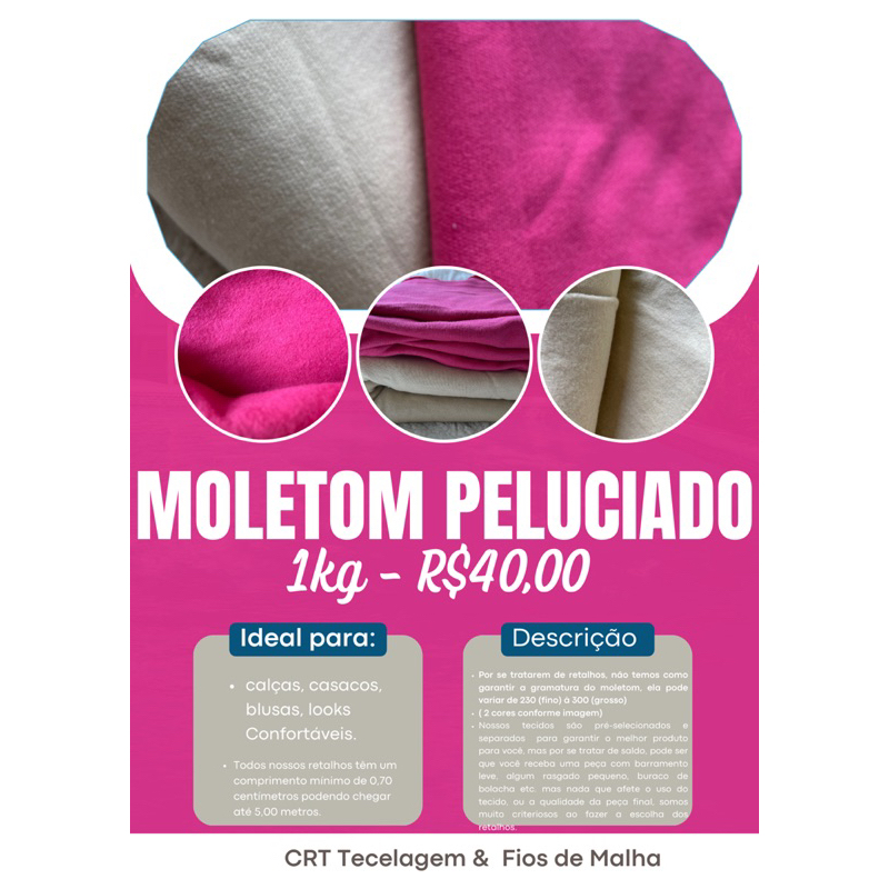 Moletom hot sale 1kilo rosa