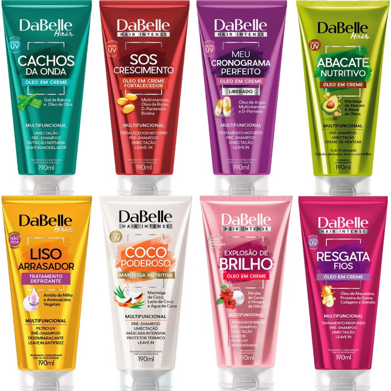 tratamento capilar creme multifuncional dabelle protetor térmico ...