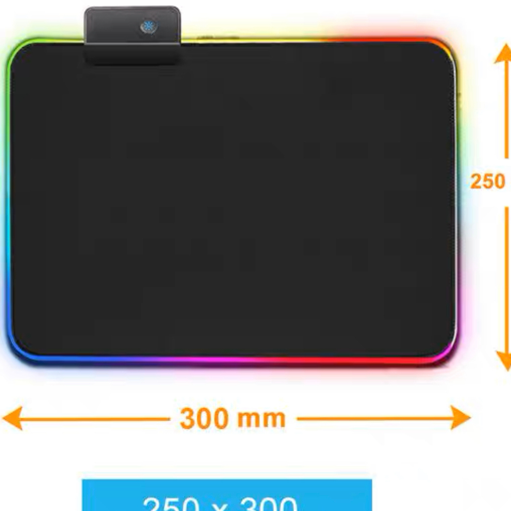 Mouse Pad B-max Bm791 Gamer Com 13 Cores Rgb Usb Macio Iluminado Led ...