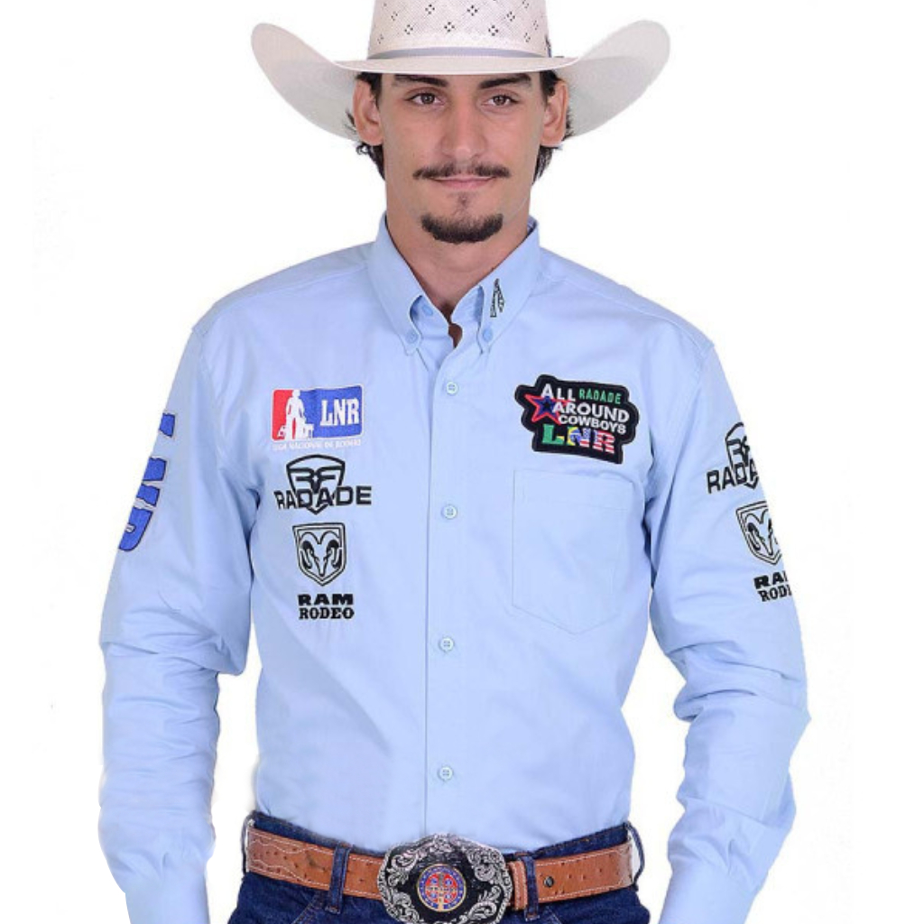 Camisa Radade Masculina Manga Longa Bordada Lnr Country Liga