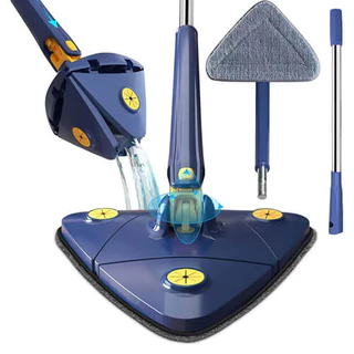 Mop Triangular 360 Esfregão Rodo Xmop Giratório Lava E Seca Com Extrusão Microfibra Multiuso Limpeza em Oferta na Shopee