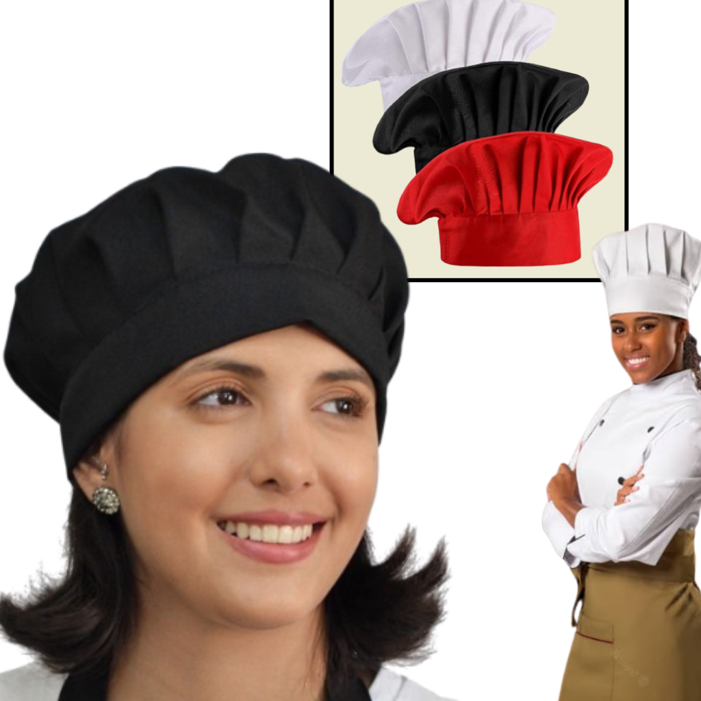 Kit 10. Touca de Cozinha Profissional. Confeiteiro, Master C