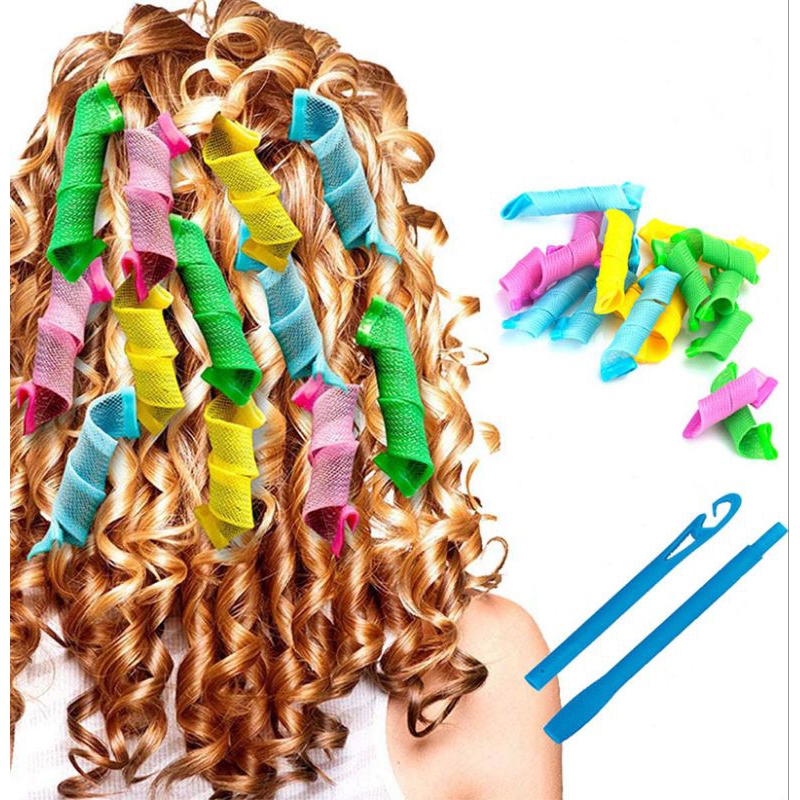 18 rolinhos para cachos de cabelo bobs mágico Magic leverag | Shopee Brasil