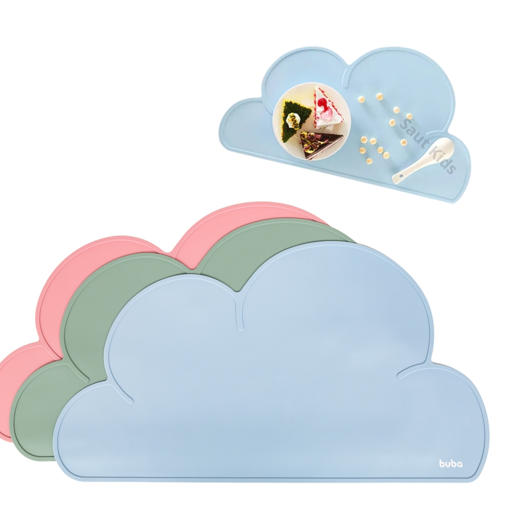 Jogo Americano infantil Nuvem de Silicone. produto para bebês e crianças.