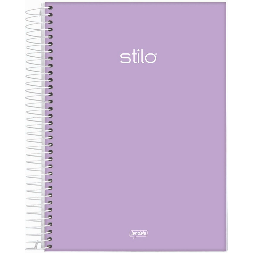 Caderno Universitário Espiral Capa Dura Stilo 10 Matérias 160 Folhas ...
