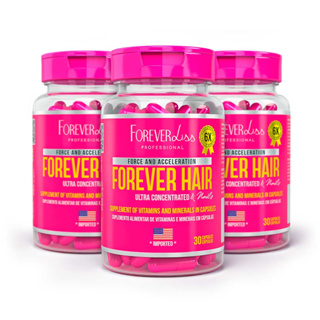 Combo Tratamento 3 Meses Forever Hair Crescimento Capilar