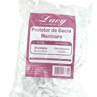 Protetor Descartavel Plastico Para Bacia Manicure 50 unidades