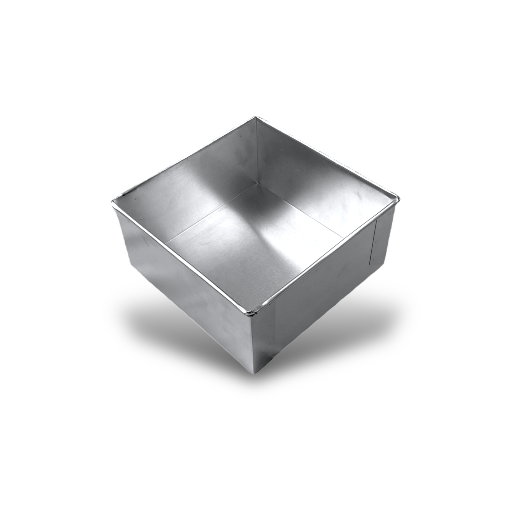 Forma De Bolo Quadrado 20x20x10 Cm Em Alumínio - ISAMAR - Formas e