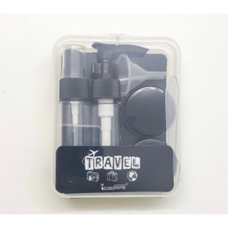 Kit frasco viagem de plastico porta creme - Ibox