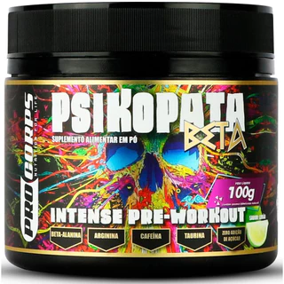 Psikopata - Pré Treino Sem Glúten - 100g - Pro Corps (Com Beta Alanina)
