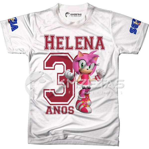 Camiseta Sonic Boom Amy Rose