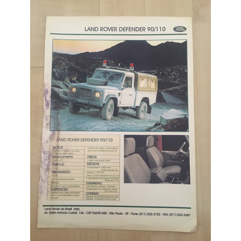 Catálogo / Folder Land Rover Defender | Shopee Brasil