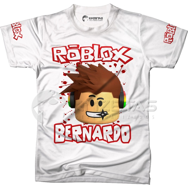 Blusa Roblox Game Skin Jogo Infantil Adulto Camiseta Personalizada Camisa  Unissex