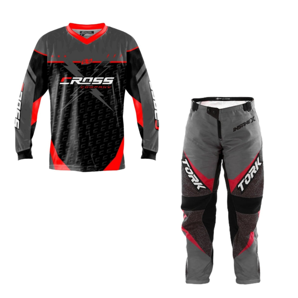 Kit Conjunto Roupa para Motocross Tamanho Adulto Calça Camisa