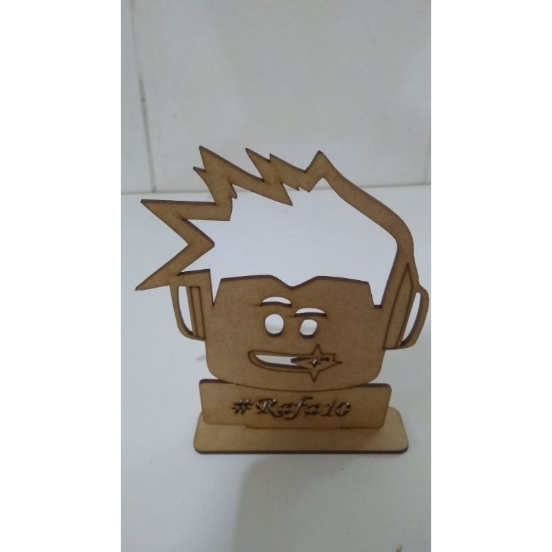 10 Enfeite De Mesa Jogo Roblox Nome Personalizado 15cm Mdf