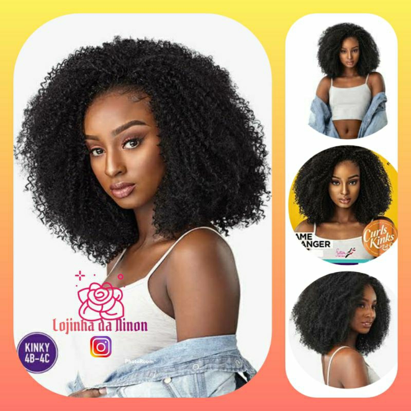 Meia Peruca Afro Estilo Black Half Wig Game Changer V rias Formas