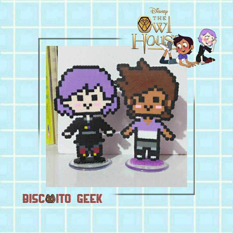 Figure em pixel Art Lumity Luz e Amity The Owl House 💜