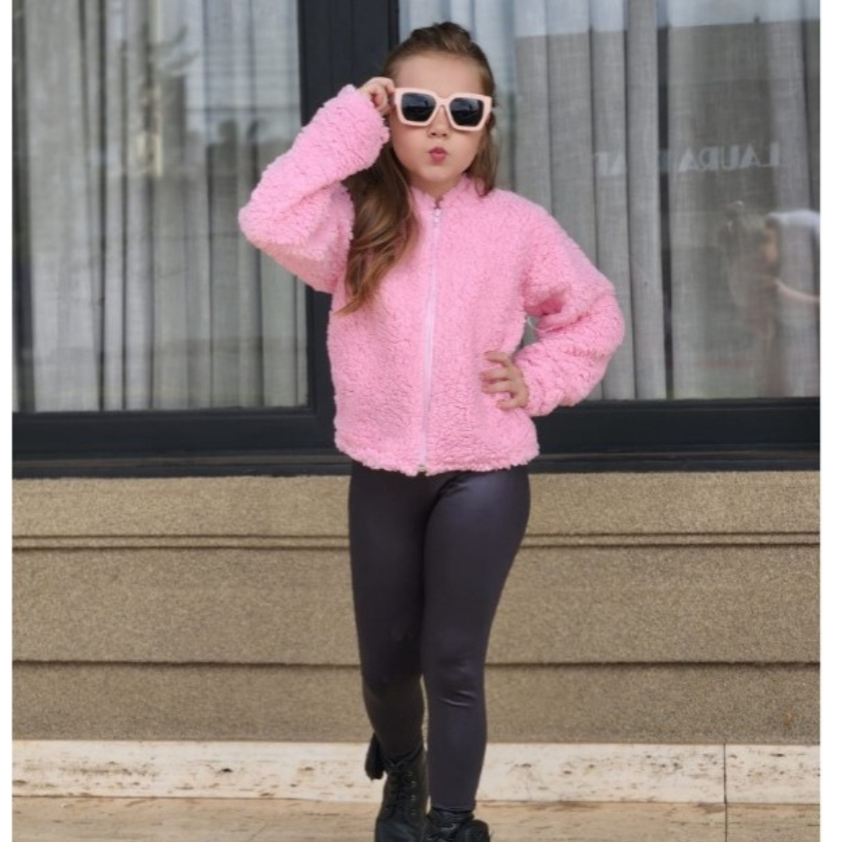 Imagem do produto Blusa de frio Menina Infantil Pelinho com Capuz feminina TOUCA Tedy Casaco Teddy Ted JAQUETA  INFANTIL Roup Frio Moletom 3