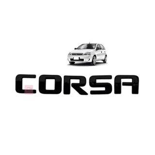 Emblema Corsa 2007/... Preto ( Black Piano )