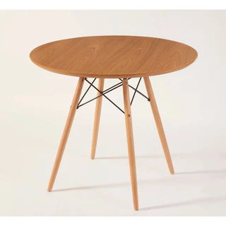 Mesa de jantar Eiffel redonda 80cm freijó