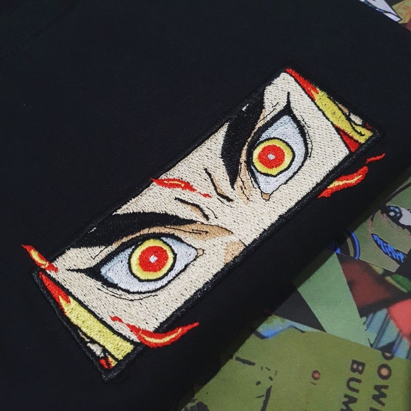 Camiseta Demon Slayer Rengoku - Hashira do fogo Bordada - Escorrega o Preço