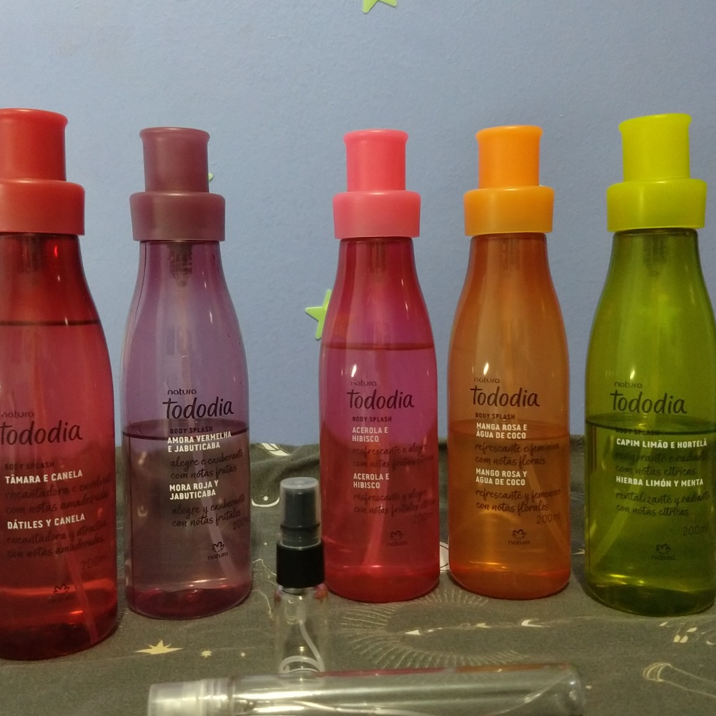 Body splash natura tododia 15ml, 5ml, 2,5ml escolha o seu