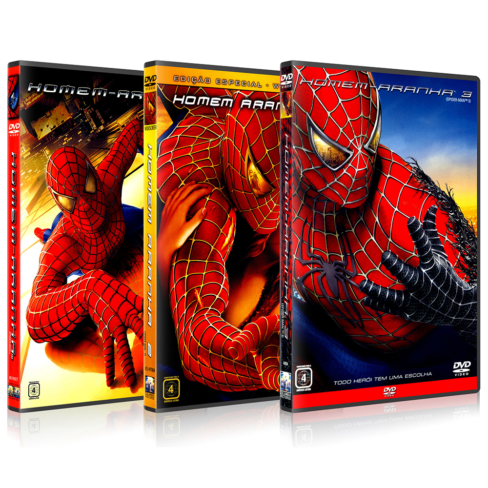 Dvd Homem Aranha Ação Sem Limites Série Completa Dublado