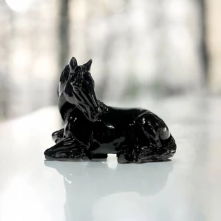 Estatua cavalo deitado luxo decoracao para sala/escritório rack casa sala lar