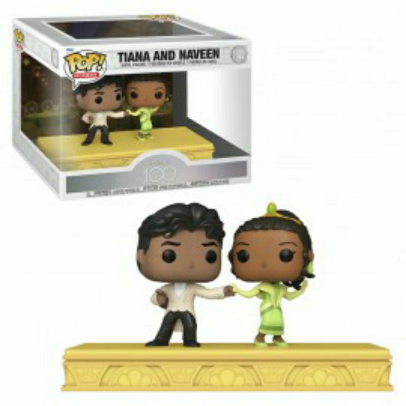 Funko Pop! Disney Princess: Tiana & Naveen Glitter Exclusivo Boxlunch - A  Princesa E O Sapo - #149