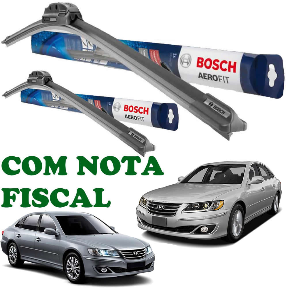 Par Palheta Limpador Parabrisa Original Bosch Hyundai Azera GLS 2007 2008 2009 2010 2011