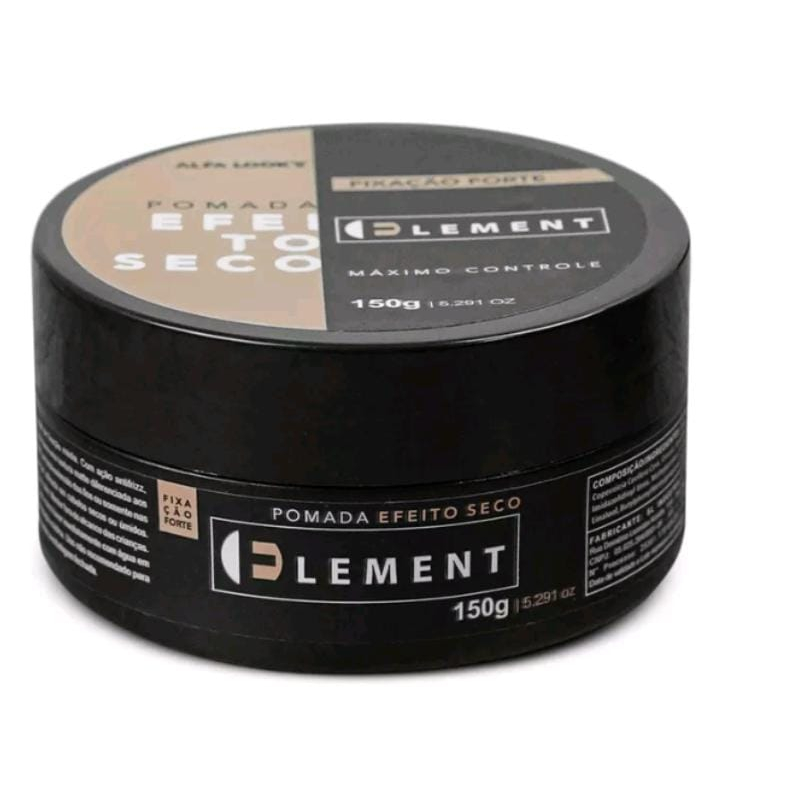 pomada efeito seco 150 g element alfa looks