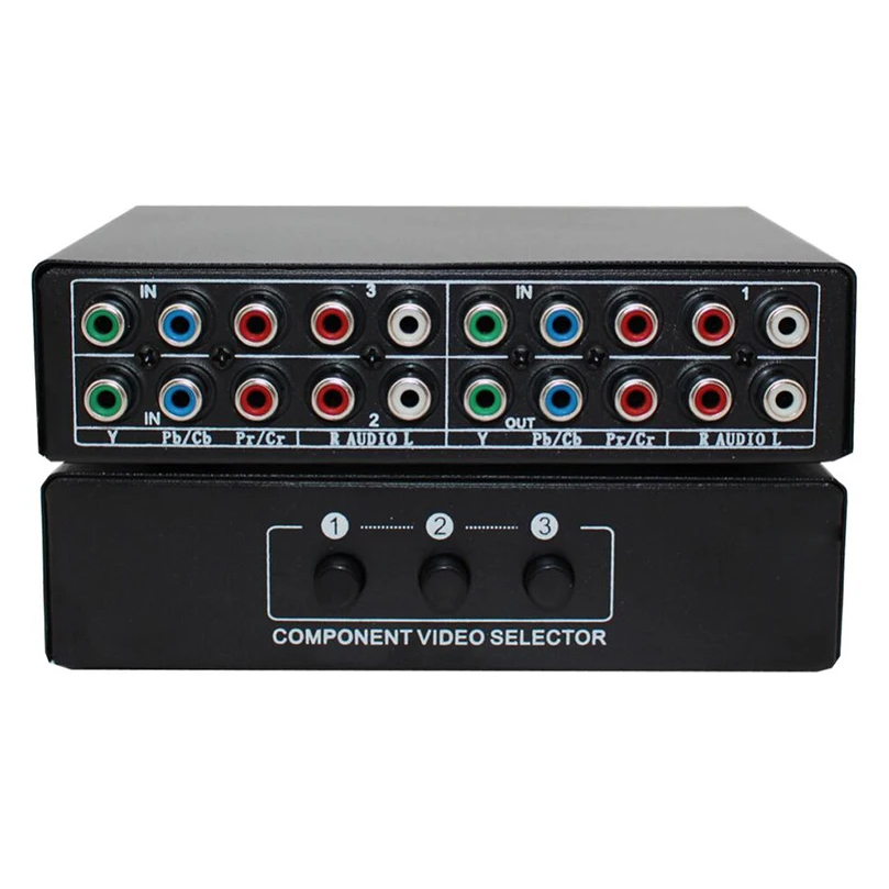Switcher Seletor Video Componente 3x1 Rca Componente Novo | Shopee Brasil