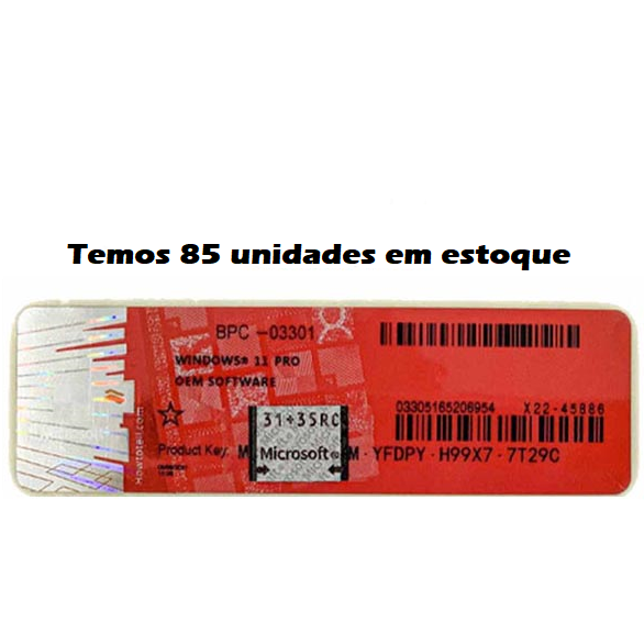 Windows 11 pro selo c serial key 32 64 bits novo nf e faz a boa 