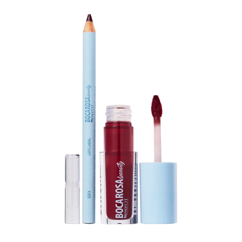 Kit Boca Rosa By Payot Batom + Lápis Contorno Labial - Cor Sexta ...