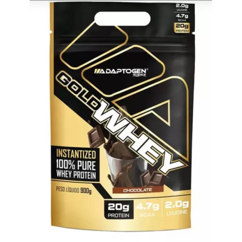 Gold Whey Adaptogen 100% concentrado 900g – Chocolate