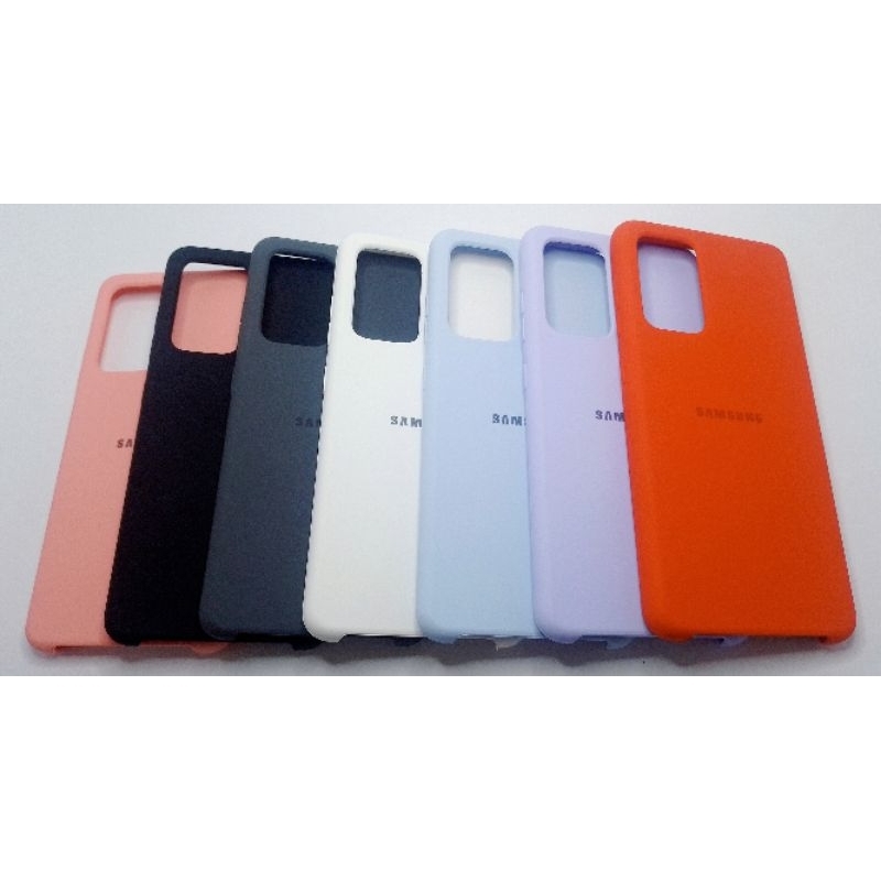 Capa case em Silicone Aveludada para A52 Parte inferior Aberta